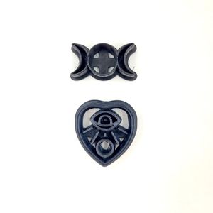 Polymer Clay Cutters Triple Moon Planchette Wiccan